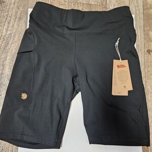 Fjallraven Women's Black Athletic Shorts